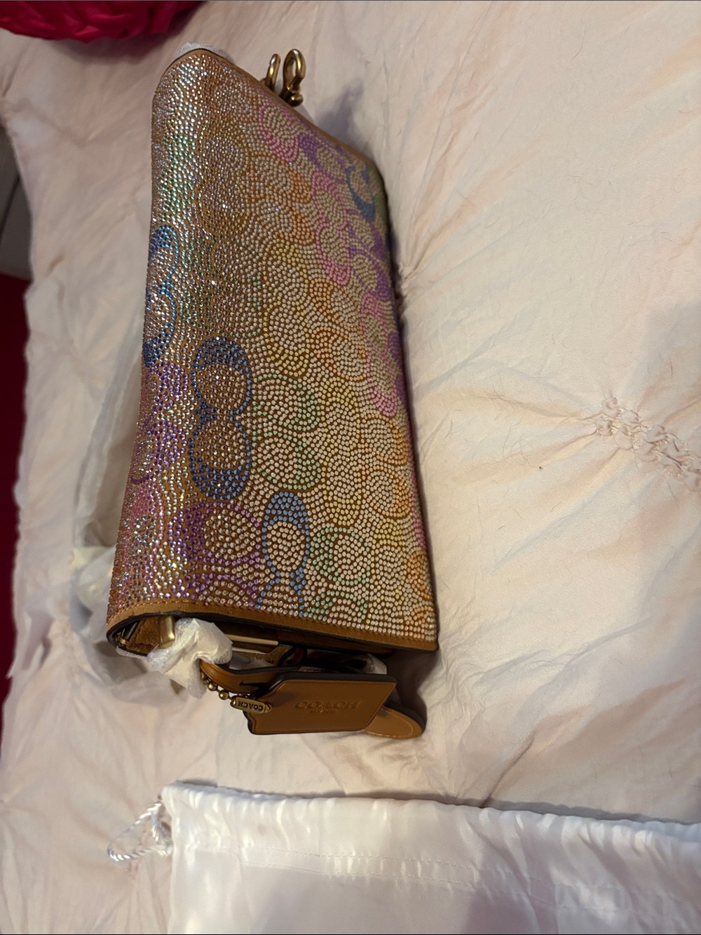 Tabby Shoulder Bag 26 In Crystal Signature - Picture 7 of 15